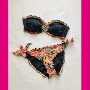 Ruffle colorful Victoria secret baiting suit